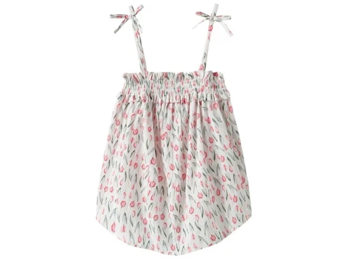 Name It stroptop hvid med blomster print